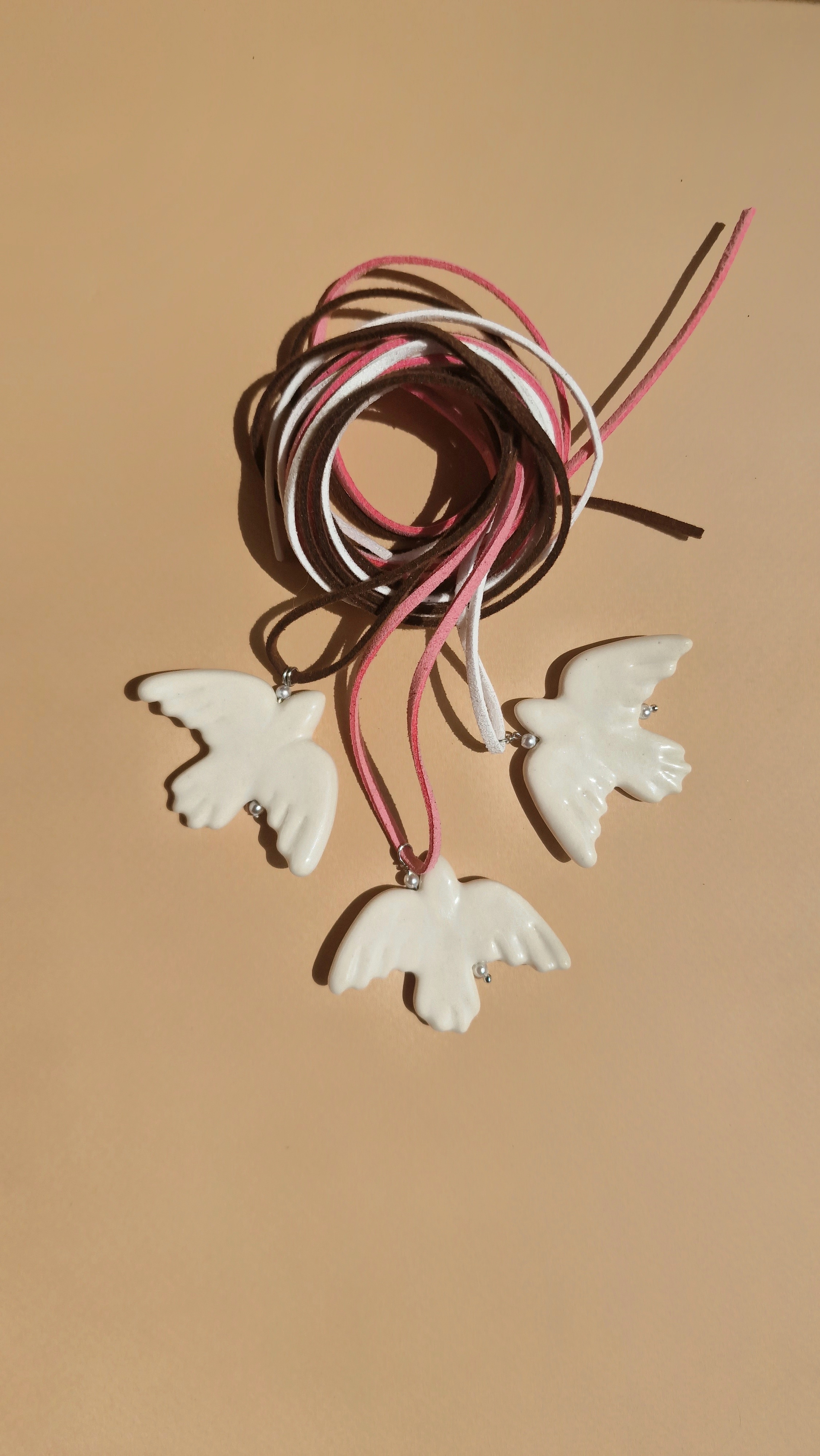 Підвіска керамічна величезна пташка